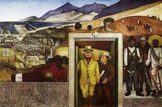 Diego Rivera mural of el buen gobierno